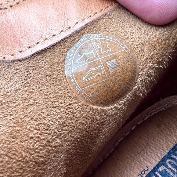 Pikolinos Womens Lyon Leather Ankle Boots Brown Laser Cut Strap Size 38 7.5 - Picture 12 of 15